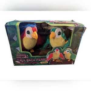 Talk Back Parrot Toy - Red, Green, Yellow